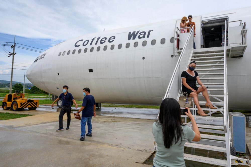 Saat Pesawat Airbus A330 Diubah Jadi Kedai Kopi